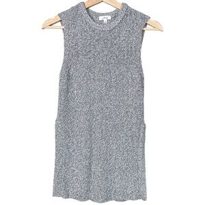 Aritzia Wilfred Black White Palmer Sleeveless Knit Tunic Sweater Women XS